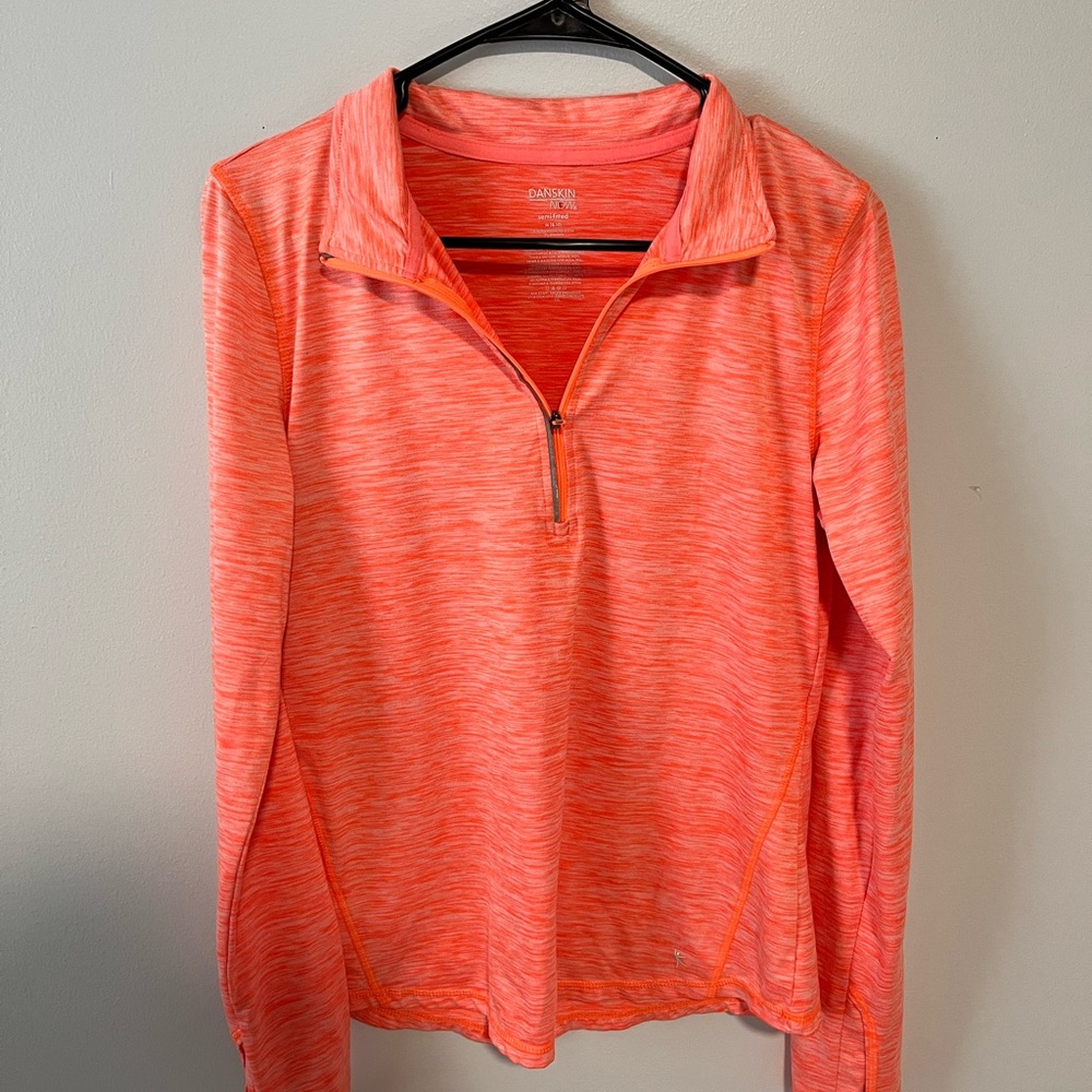 Danskin Vibrant Orange Athletic Pullover